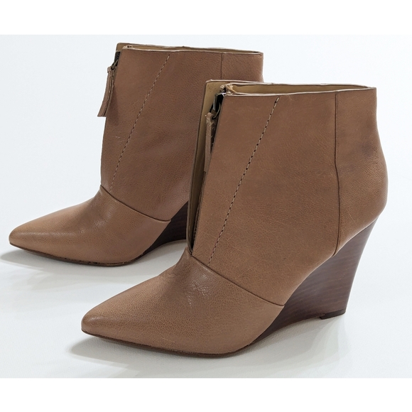 Joe's Jeans Shoes - Joe's Leather Wedge Ankle Boots Women's Size 6